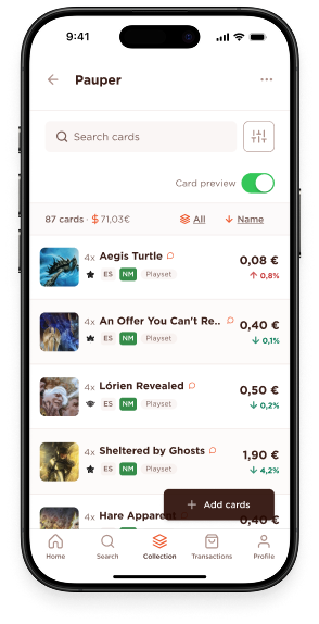 Collection management interface